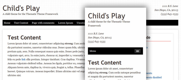 Child's Play Responsive Theme Image